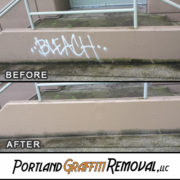 Graffiti Removal At Gateway Shopping Center